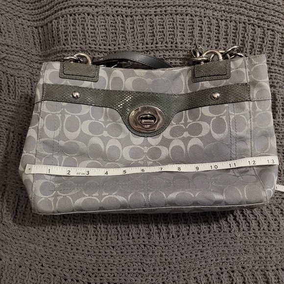 EUC- Grey Coach Large tote purse. Like New condition. - Picture 10 of 16